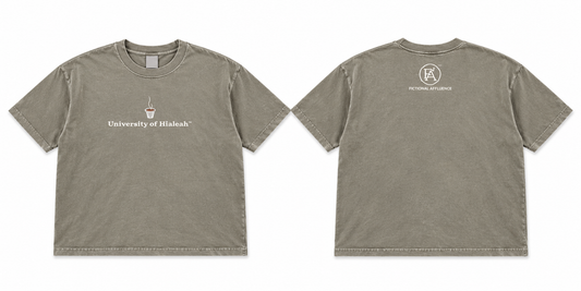 University of Hialeah Varsity tee Cement