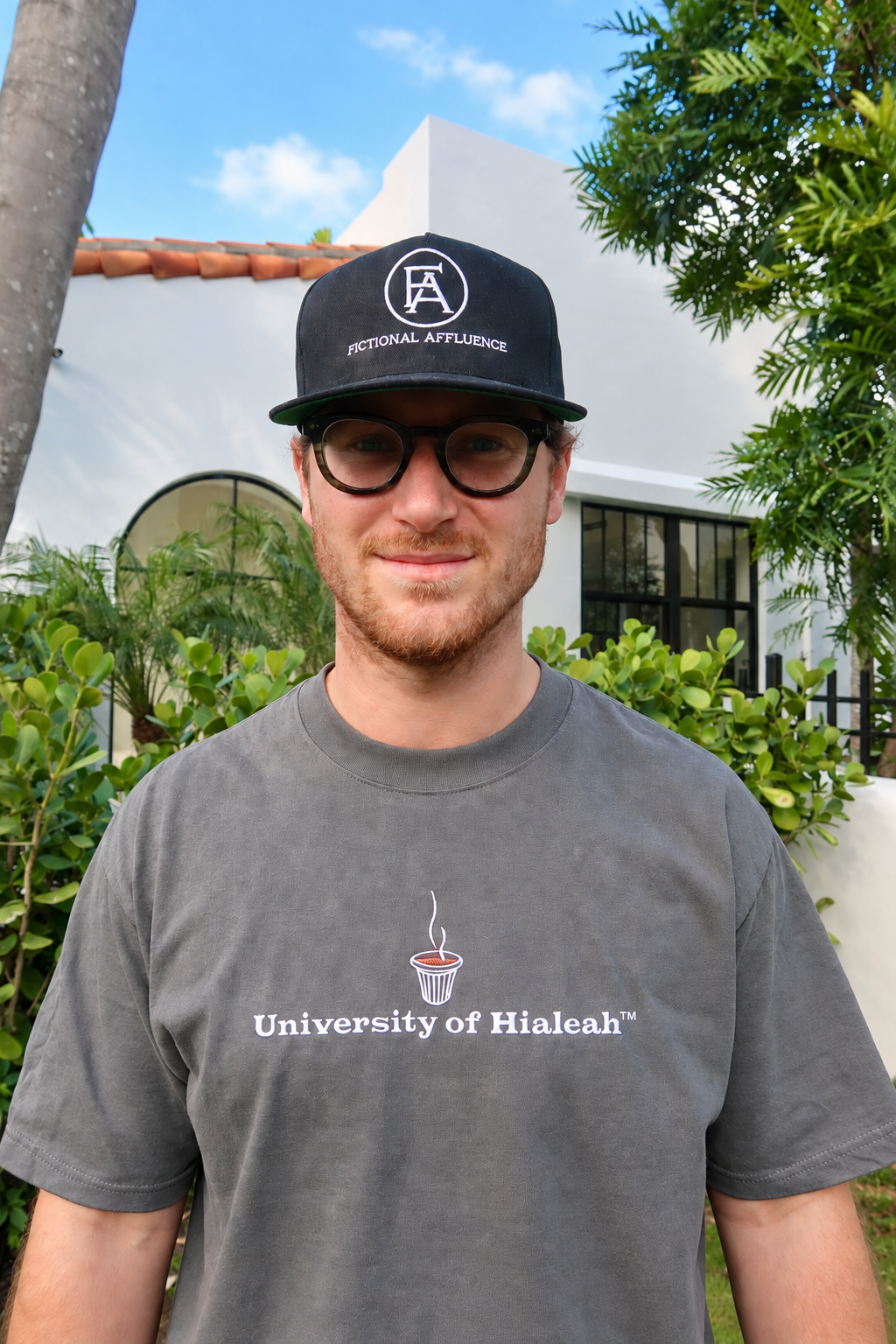 University of Hialeah Varsity tee Cement